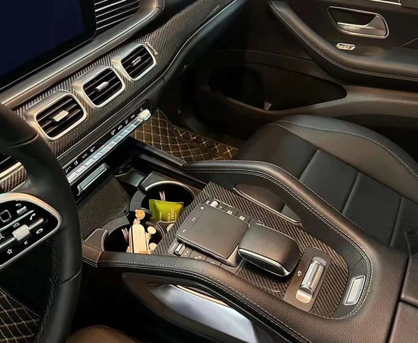 Kit de molduras interiores de carbono seco Mercedes-Benz GLE W167 2019-2022