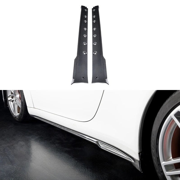 Faldones laterales estilo Turbo SD de carbono seco Porsche 911 991 992 2012-2019