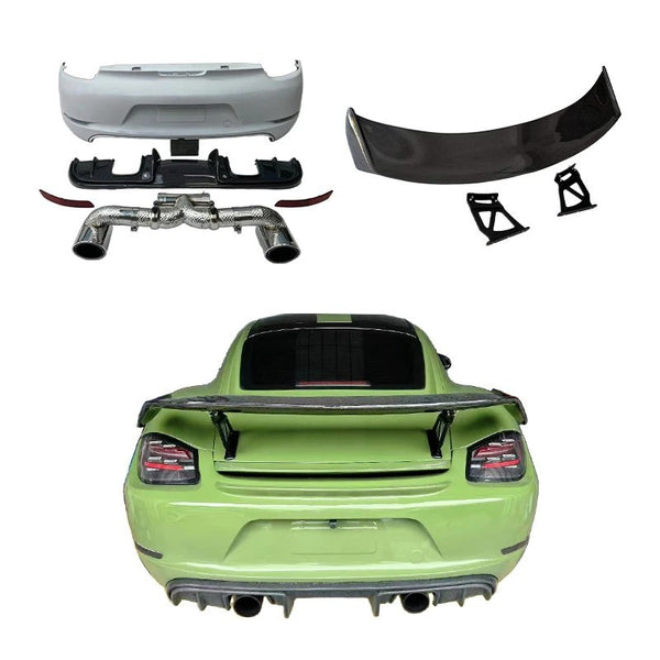 Alerón trasero de fibra de carbono Porsche 718 Cayman / Boxster 987 2005-2012