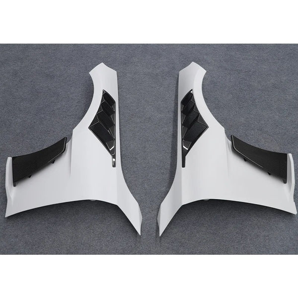 Aletas delanteras estilo HALFLEAKAGE de fibra de carbono BMW Serie 2 G42 G87 (M2) 2022-2025