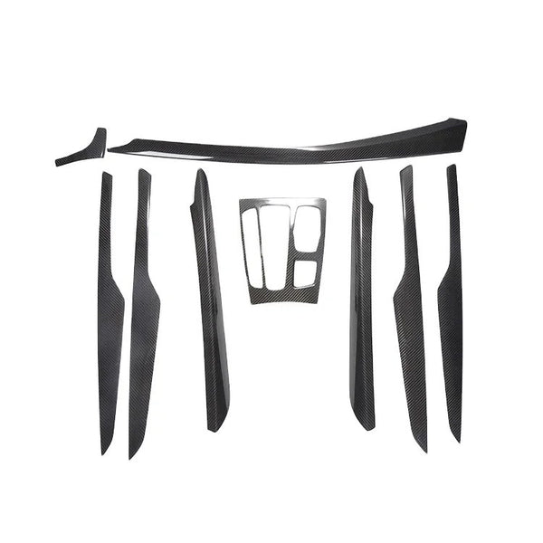 Kit de molduras interiores (9 piezas) de fibra de carbono BMW X5 F15 2014-2017