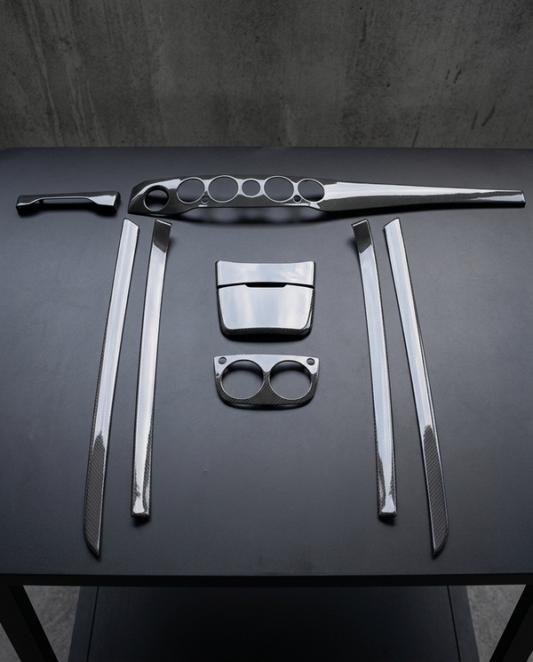 Kit Interior Fibra de Carbono Mercedes Clase S W222 — 9 piezas
