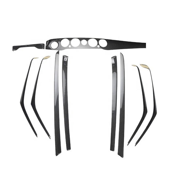 Kit de molduras interiores (13 piezas) de fibra de carbono Mercedes-Benz Clase S W222 2014-2020