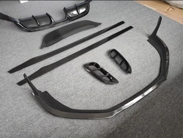 Kit Carrocería Carbono Seco Porsche 718 Boxster / Cayman — 5 piezas