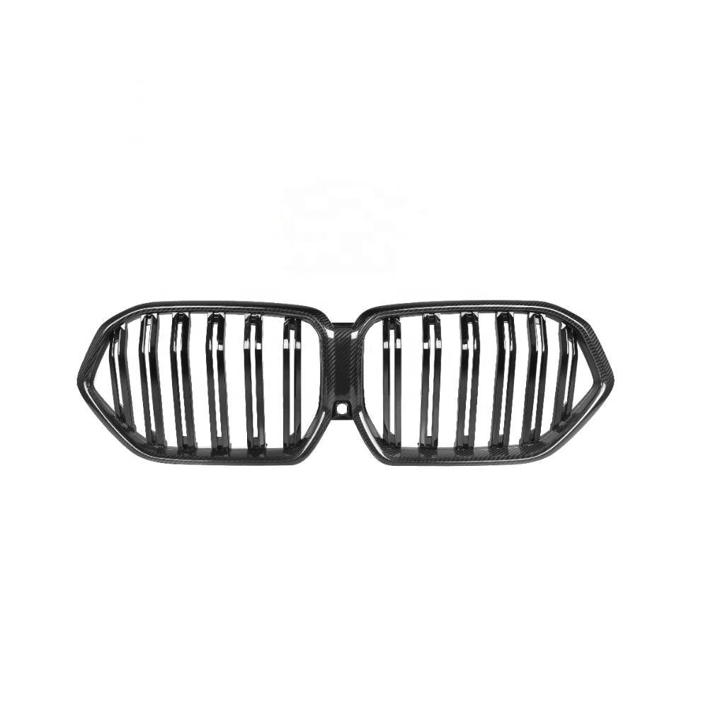 Rejilla delantera doble lama de fibra de carbono BMW X6 G06 F96 (X6 M) 2020+