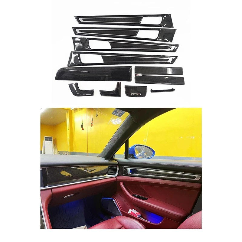 Molduras de puertas de fibra de carbono Porsche Panamera 971 2017-2021