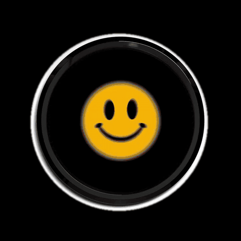 Emblema LED BlackLine cambiando de diseño en bucle sobre fondo negro