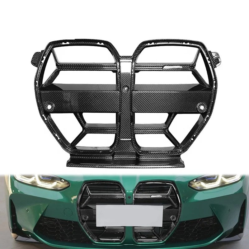 Rejilla delantera estilo CSL de carbono seco BMW Serie 3 G80 G82 F83 (M3/M4/M4 Cabrio) 2021+