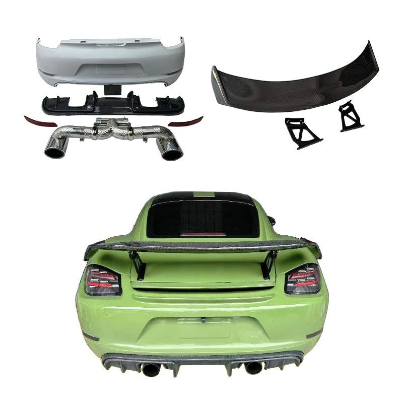 Alerón trasero de fibra de carbono Porsche 718 Cayman / Boxster 987 2005-2012