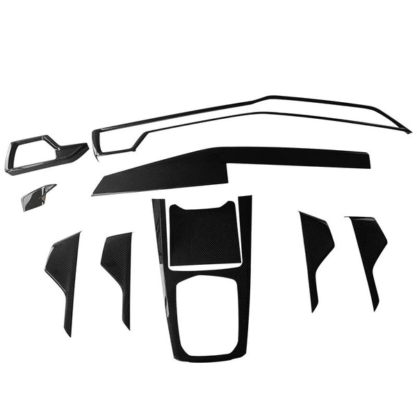 Kit de molduras interiores (10 piezas) de fibra de carbono BMW X6 G06 2023+