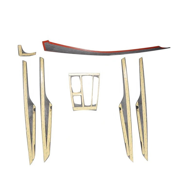 Kit de molduras interiores (7 piezas) de fibra de carbono BMW X6 F16 2015-2019