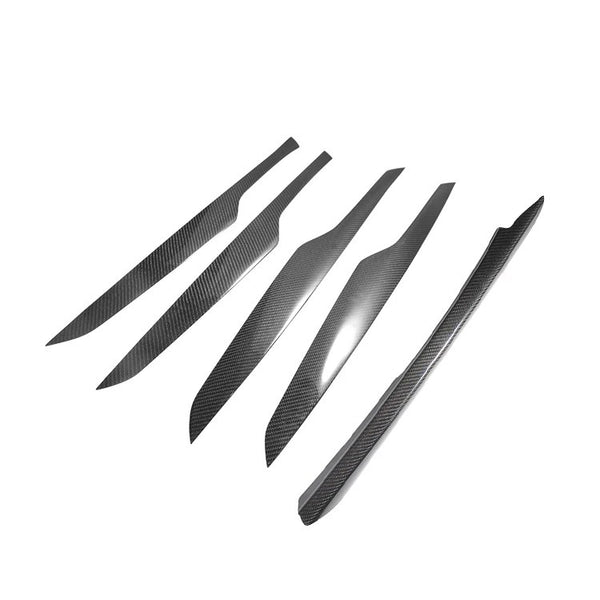 Kit de molduras interiores (5 piezas) de fibra de carbono BMW X6 F16 2014-2017
