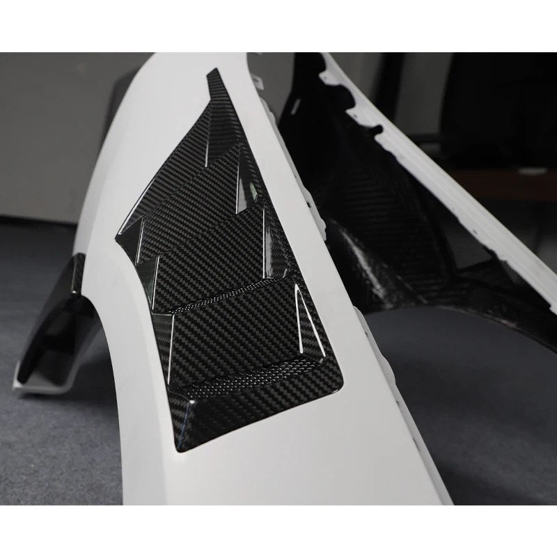 Guardabarros estilo HALFLEAKAGE de fibra de carbono BMW Serie 2 G42 G87 (M2) 2022-2025