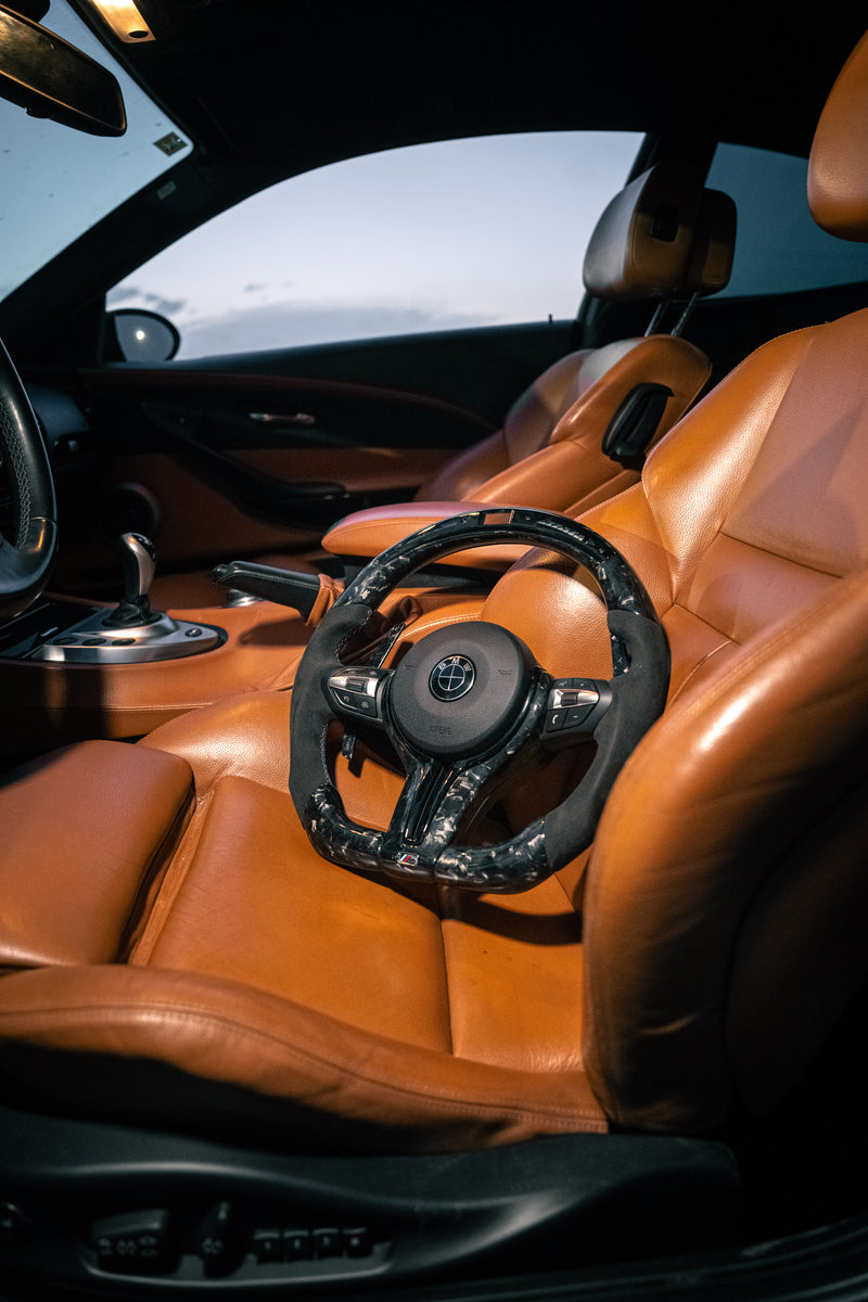 Volante LED de Fibra de Carbono BMW