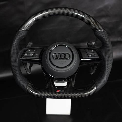 Volante Audi fibra de carbono y cuero - Black Line