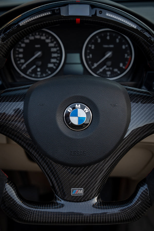 Volante de Fibra de Carbono LED BMW
