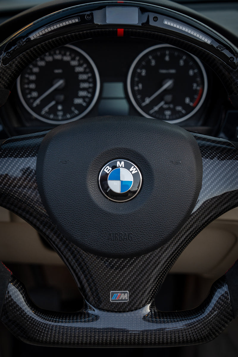 Volante de Fibra de Carbono LED BMW