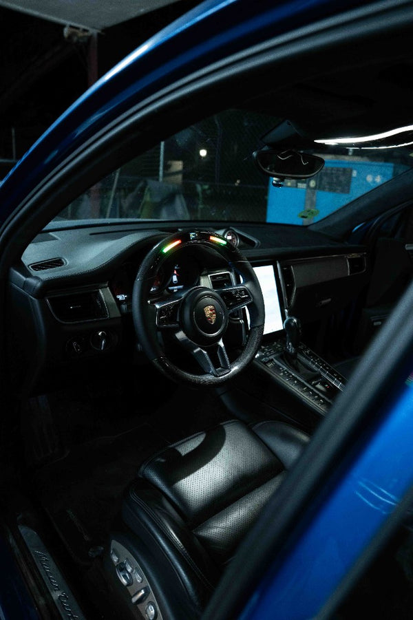 Volante Racing Porsche Carbono LED — Display & Shift Lights