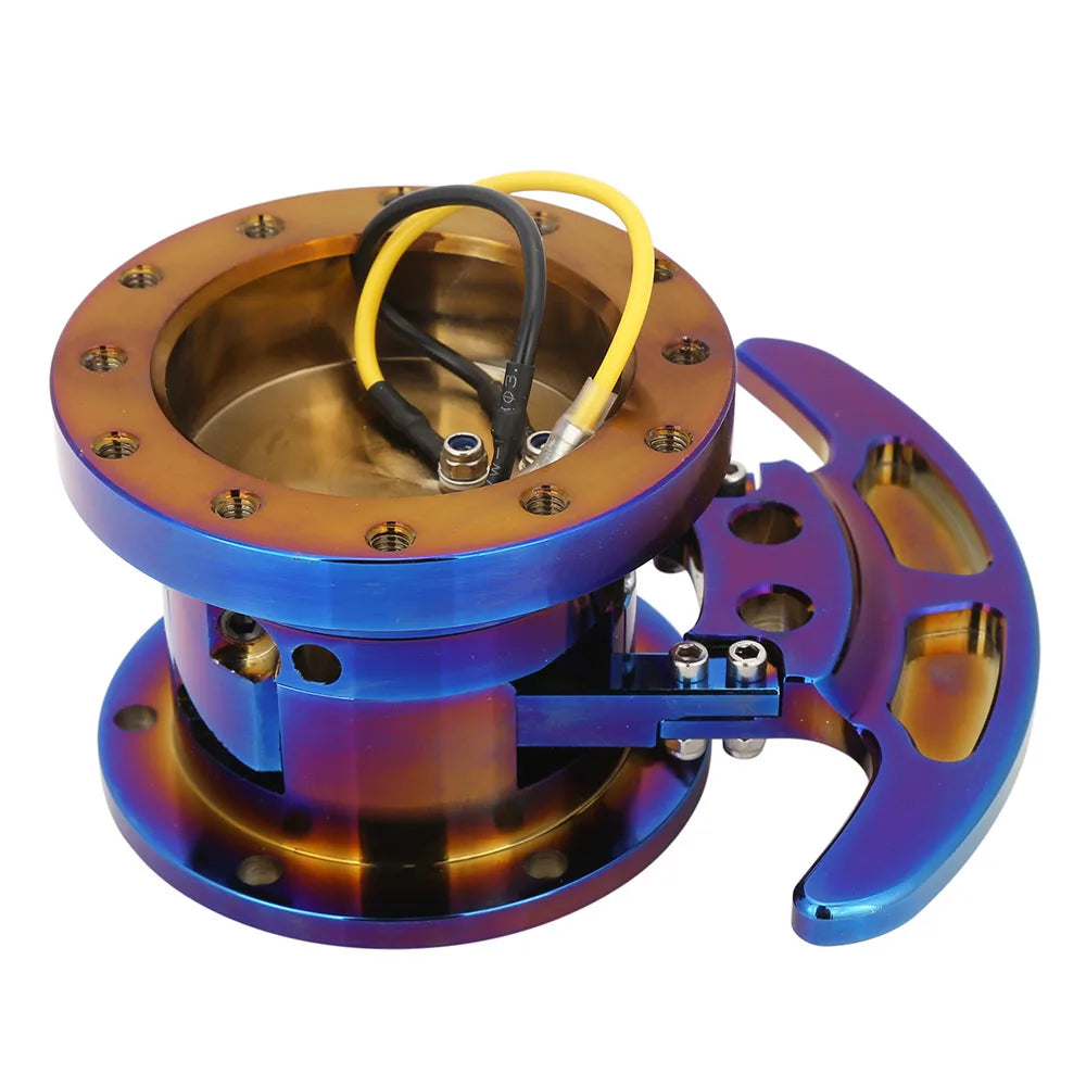 Adaptador de liberación rápida para volante neocromado/azul titanio