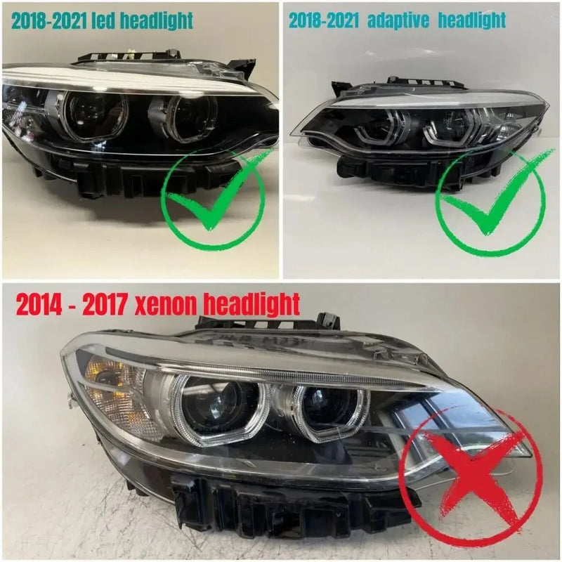 Módulos DRL LED Amarillos BMW F22 F23 F87 M2 M240i 230i 218i LCI 2018-2021