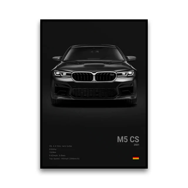 Póster Canvas BMW Coches Clásicos G80 M3 E30 M3 Z8 - Sin Marco 20x30 30x40 40x60 50x70cm