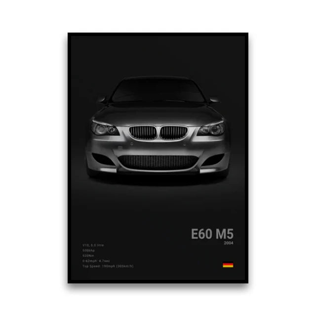 Póster Canvas BMW Coches Clásicos G80 M3 E30 M3 Z8 - Sin Marco 20x30 30x40 40x60 50x70cm