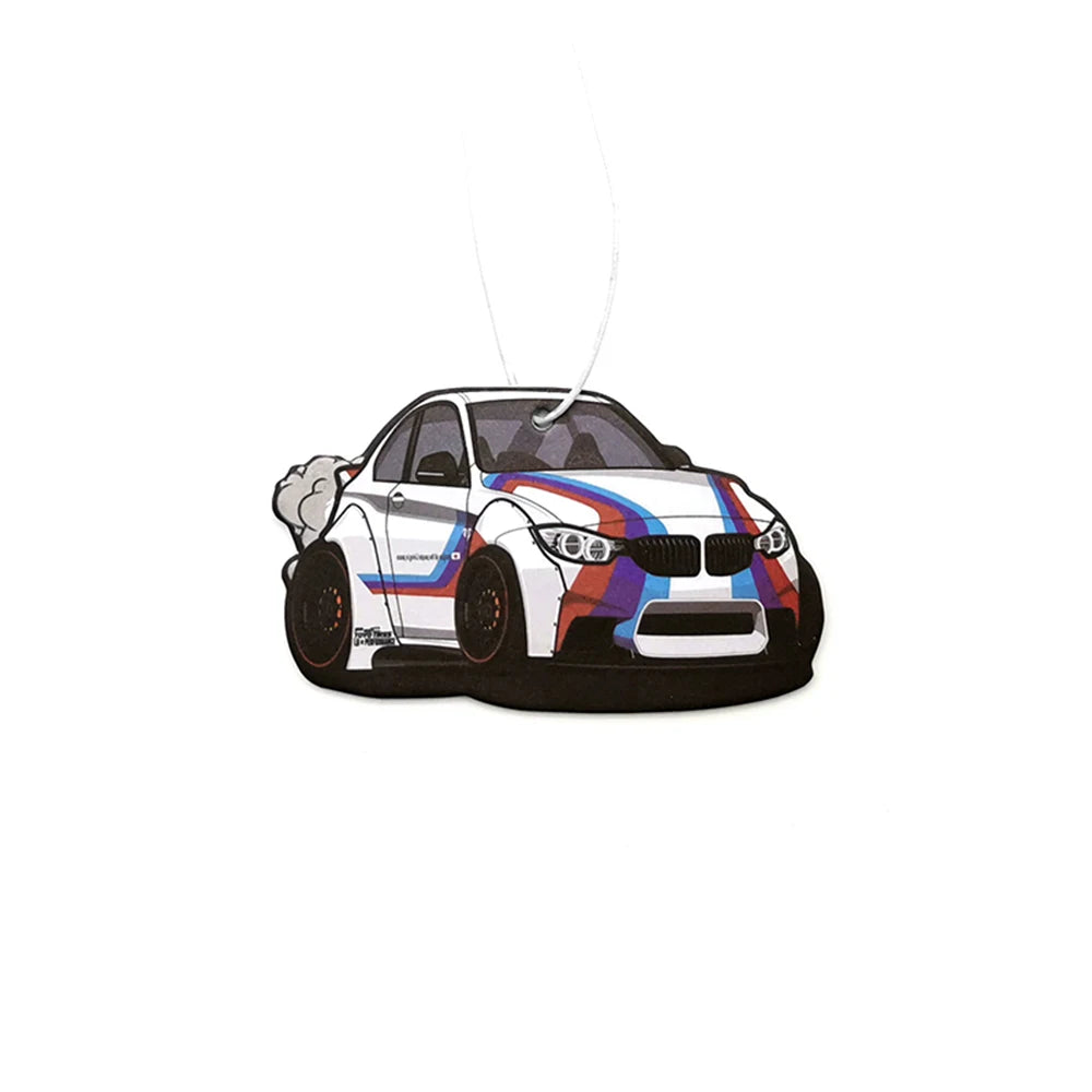 Ambientador Colgante BMW JDM - Retrovisor y Rejilla | Aroma Limón | Estilo Drift