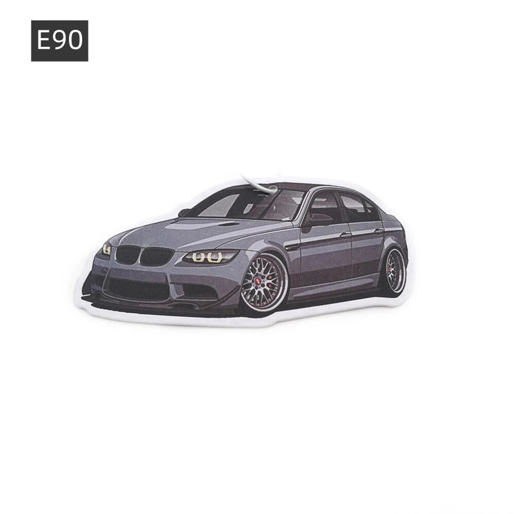 Ambientador Colgante BMW JDM - Retrovisor y Rejilla | Aroma Limón | Estilo Drift