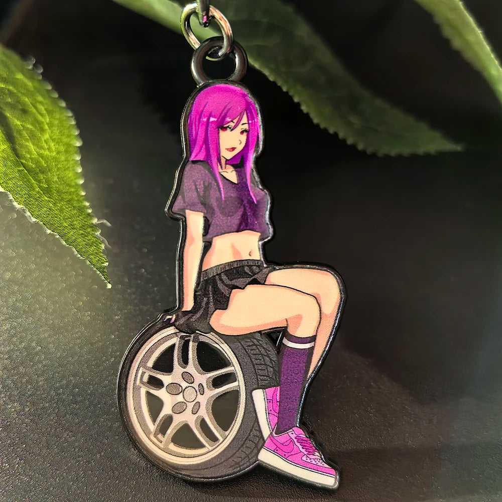 Llavero JDM Estilo Drift - Metal 3D Aleación de Zinc | Accesorio Coche y Moto
