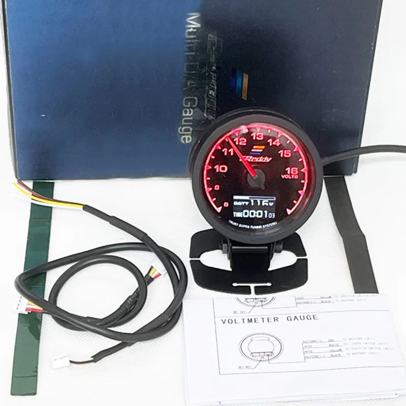 Tacómetro Digital 2.5" LCD 7 Colores - Universal