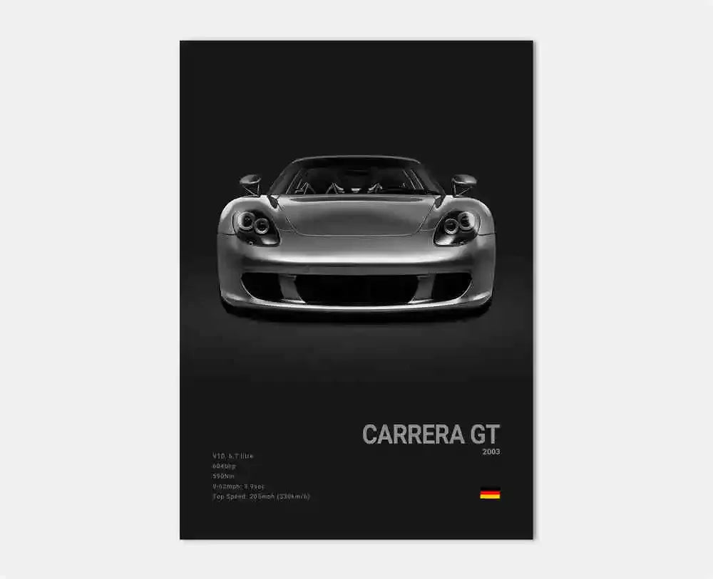 Póster Porsche 911 GT3 RS Turbo - Impresión Canvas HD para Garaje