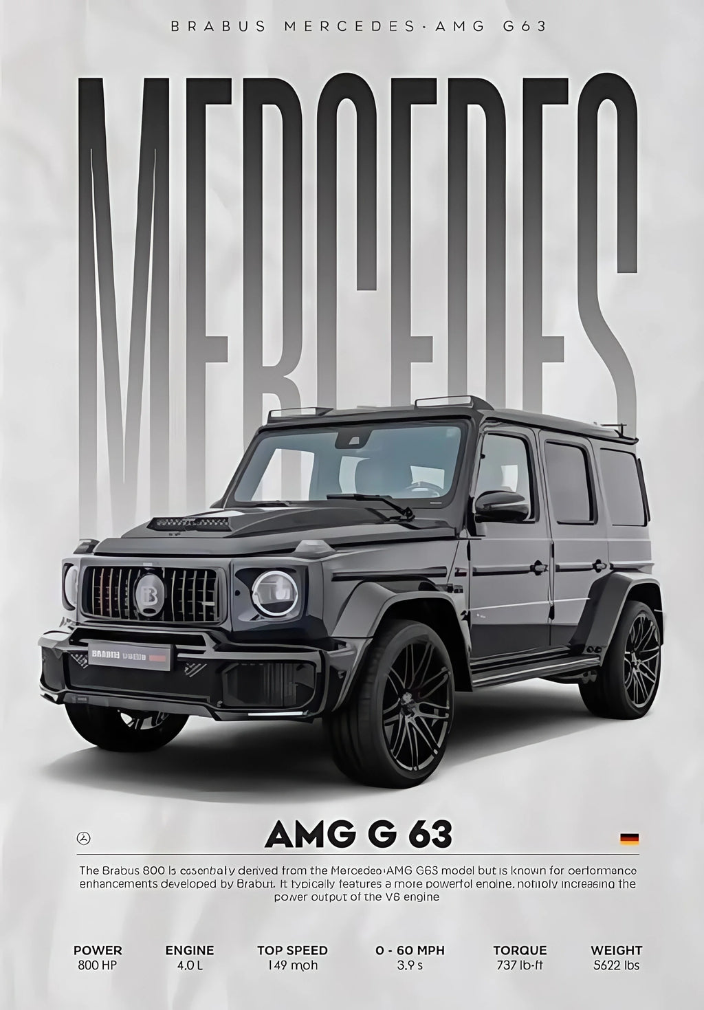 Póster W16 750S - Impresión Canvas Deportivo de Lujo Moderno