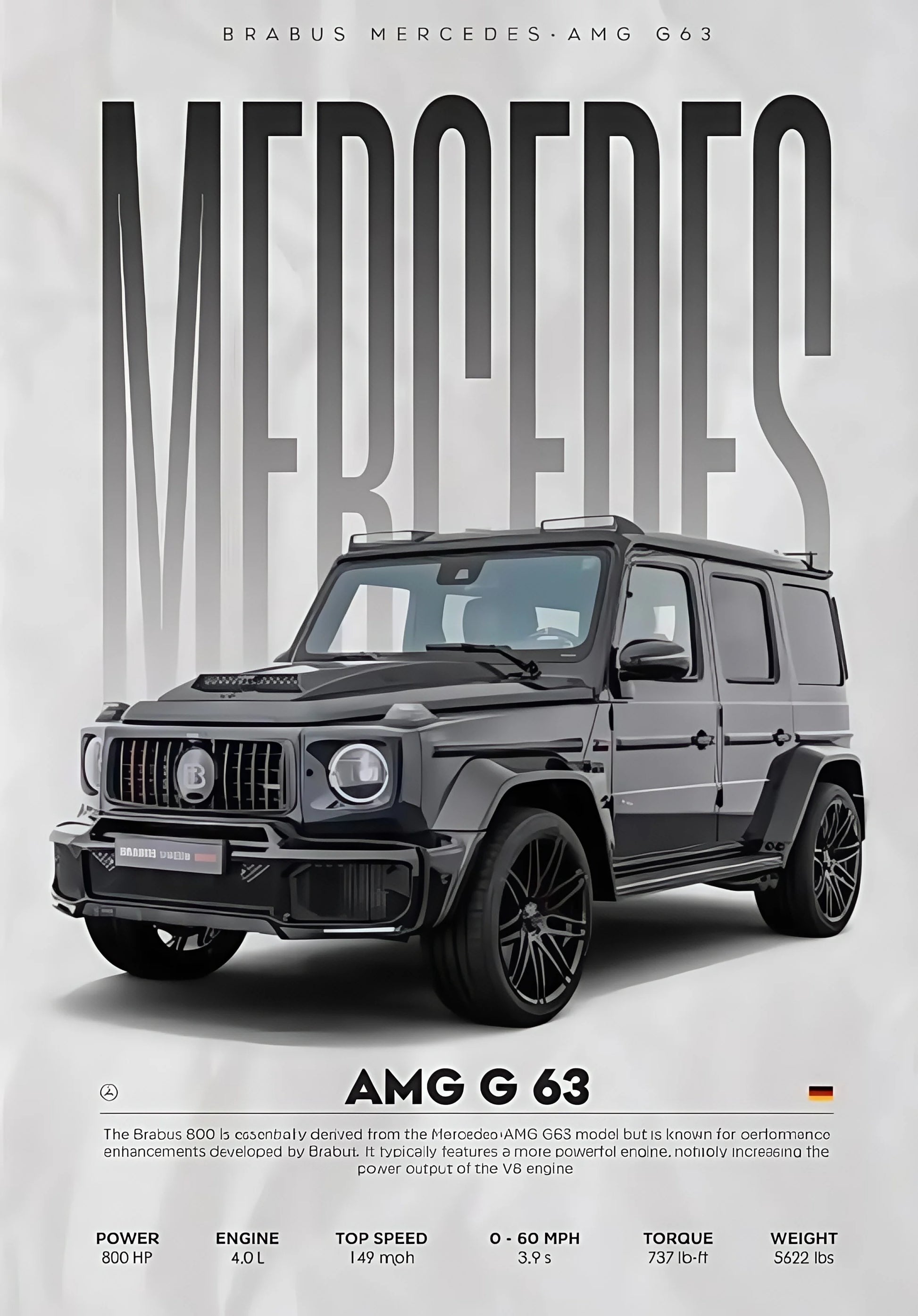 Póster W16 750S - Impresión Canvas Deportivo de Lujo Moderno