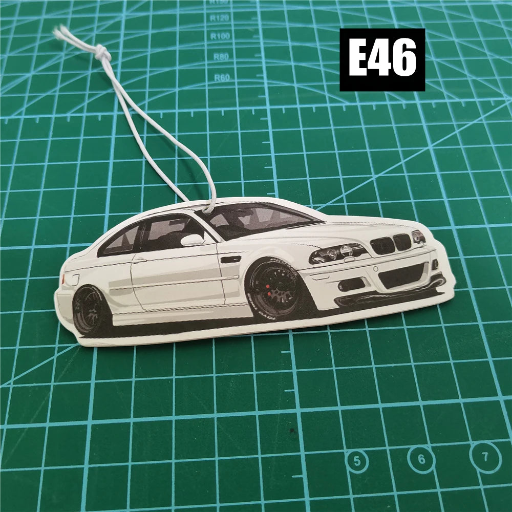 Ambientador Colgante BMW JDM - Retrovisor y Rejilla | Aroma Limón | Estilo Drift