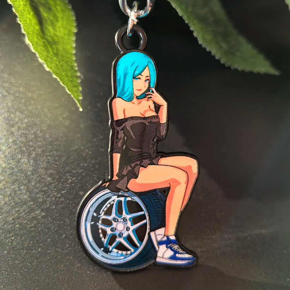 Llavero JDM Estilo Drift - Metal 3D Aleación de Zinc | Accesorio Coche y Moto
