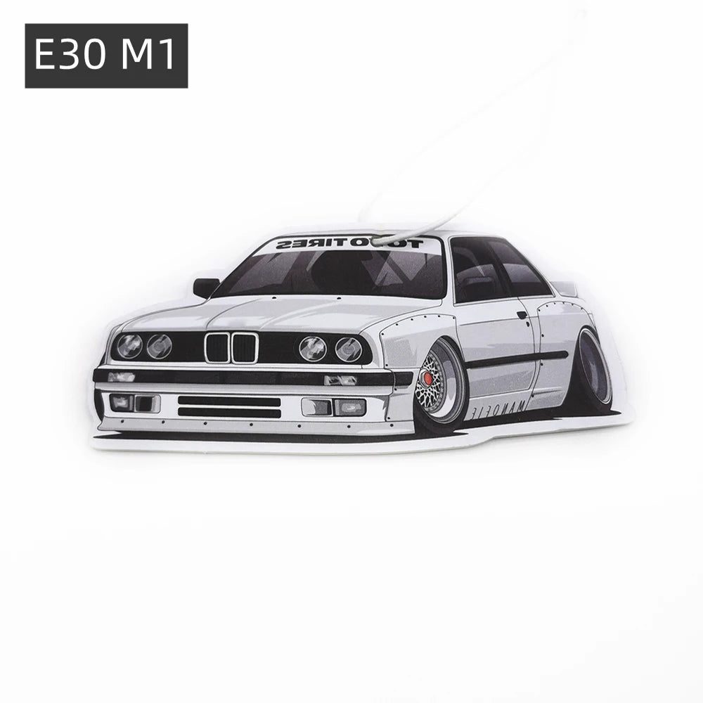 Ambientador Colgante BMW JDM - Retrovisor y Rejilla | Aroma Limón | Estilo Drift