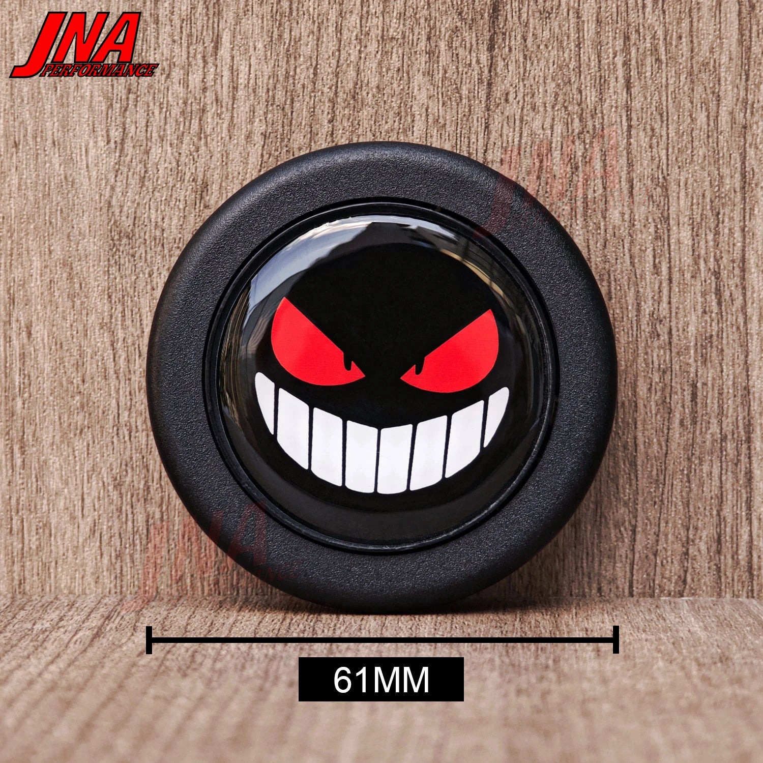 Botón de Claxon Deportivo Devil Demon para Volante JDM | Universal Racing Horn Button PC-HB01