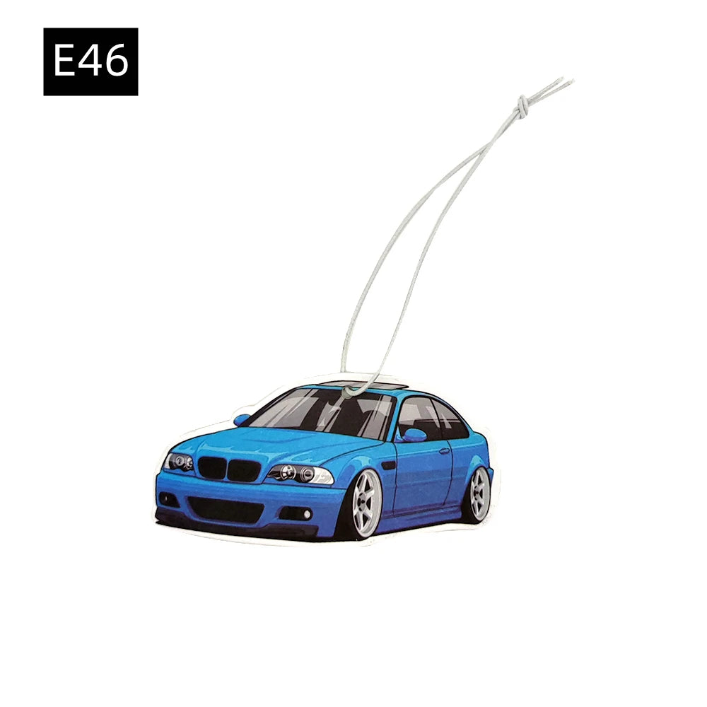 Ambientador Colgante BMW JDM - Retrovisor y Rejilla | Aroma Limón | Estilo Drift