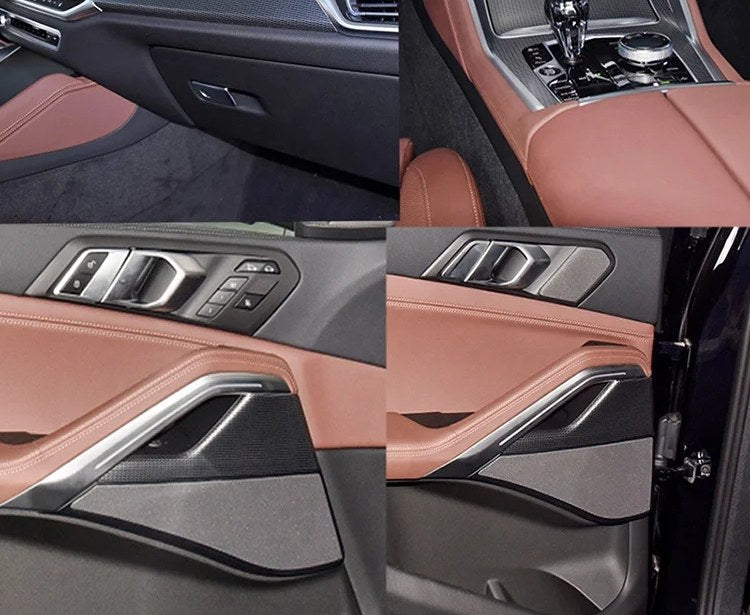 Kit de molduras interiores (8 piezas) de carbono seco BMW X6 G06 2019+