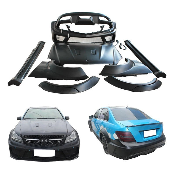Kit de carrocería de fibra de carbono Mercedes-Benz Clase C W204 2012-2014