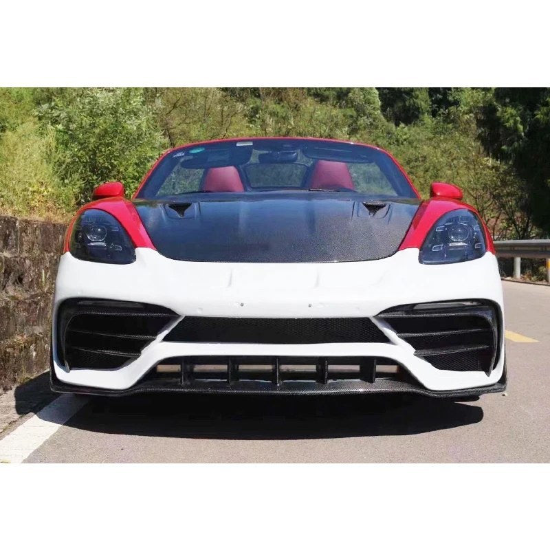 Parachoques estilo DP de fibra de carbono Porsche 718 Cayman / Boxster 718 2016-2024