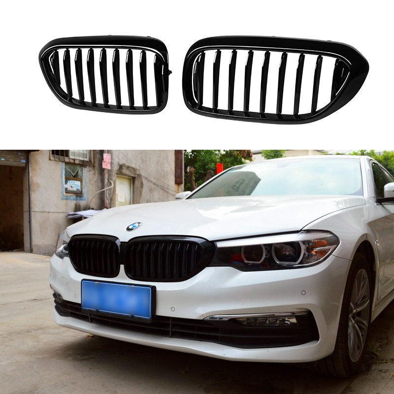 Rejilla delantera lama única negro brillante (ABS) BMW Serie 5 G30 G38 2018-2020