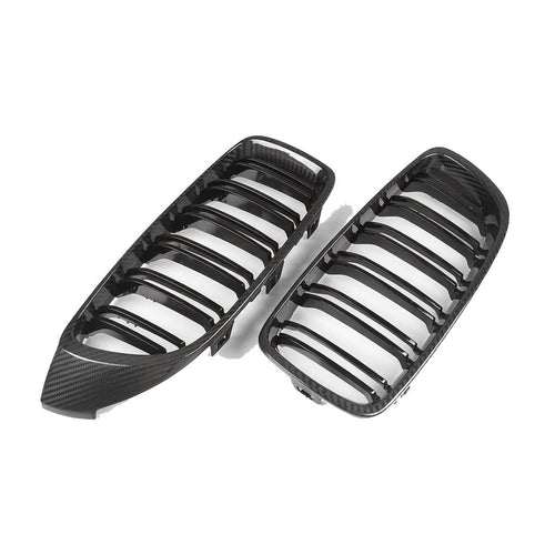 Rejilla delantera doble lama de fibra de carbono BMW Serie 3 F32 F33 F36 F80 F82 (M3/M4)