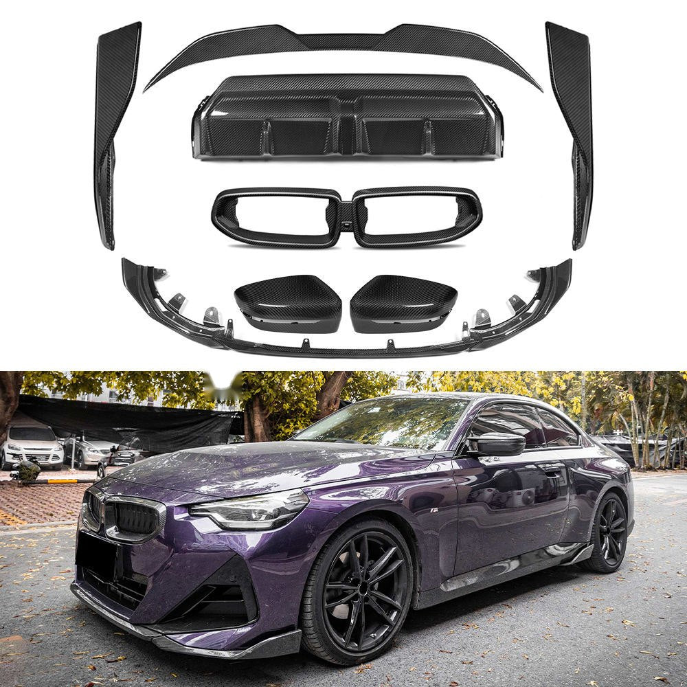 Kit de carrocería estilo MP de fibra de carbono BMW Serie 2 G42