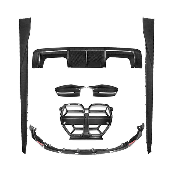 Kit de carrocería de fibra de carbono BMW Serie 3 G80 (M3) 2020+