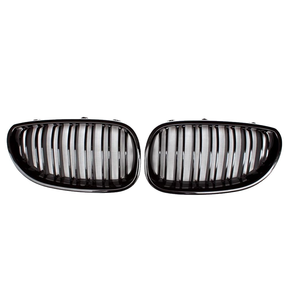 Rejilla delantera M doble lama negro brillante (ABS) BMW Serie 5 E60 E61