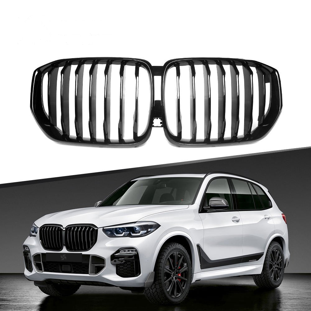 Rejilla delantera M lama única negro brillante (ABS) BMW X5 G05 2019-2023