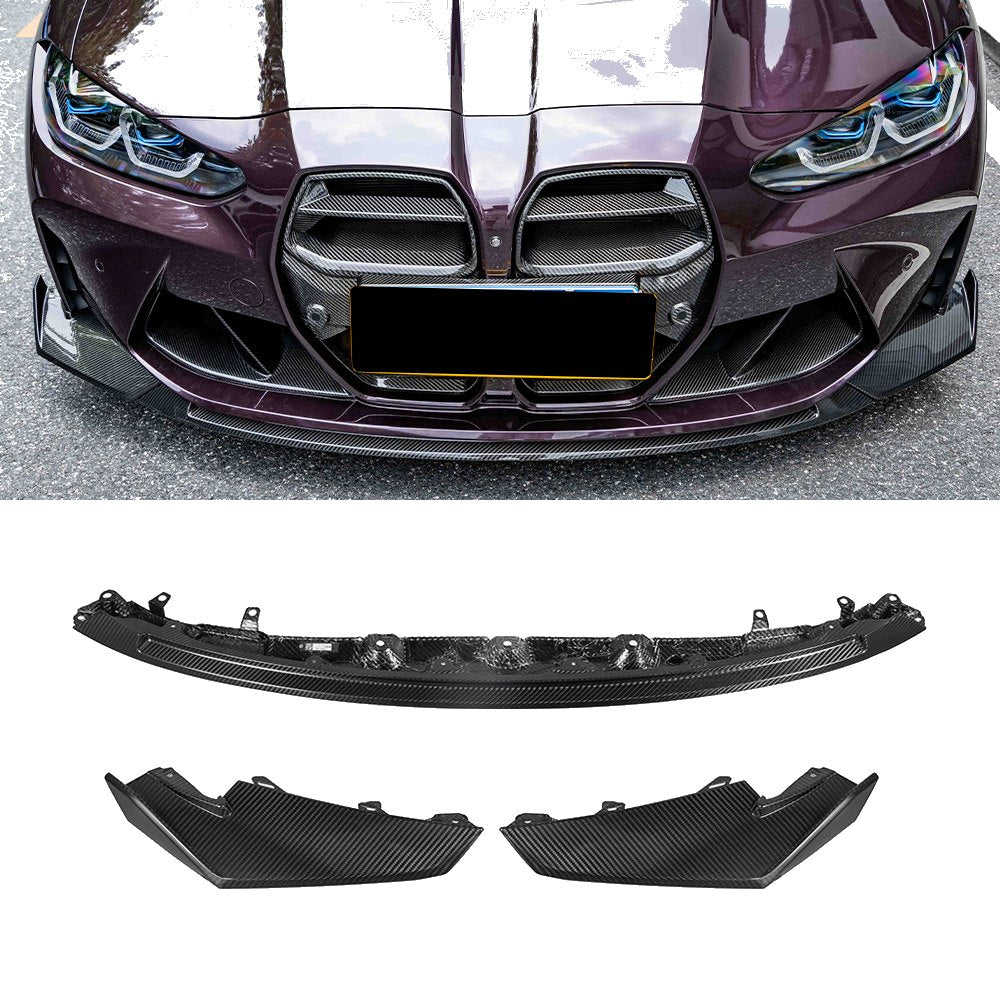 Labio delantero de fibra de carbono BMW Serie 3 G80 G82 G83 (M3/M4/M4 Cabrio)