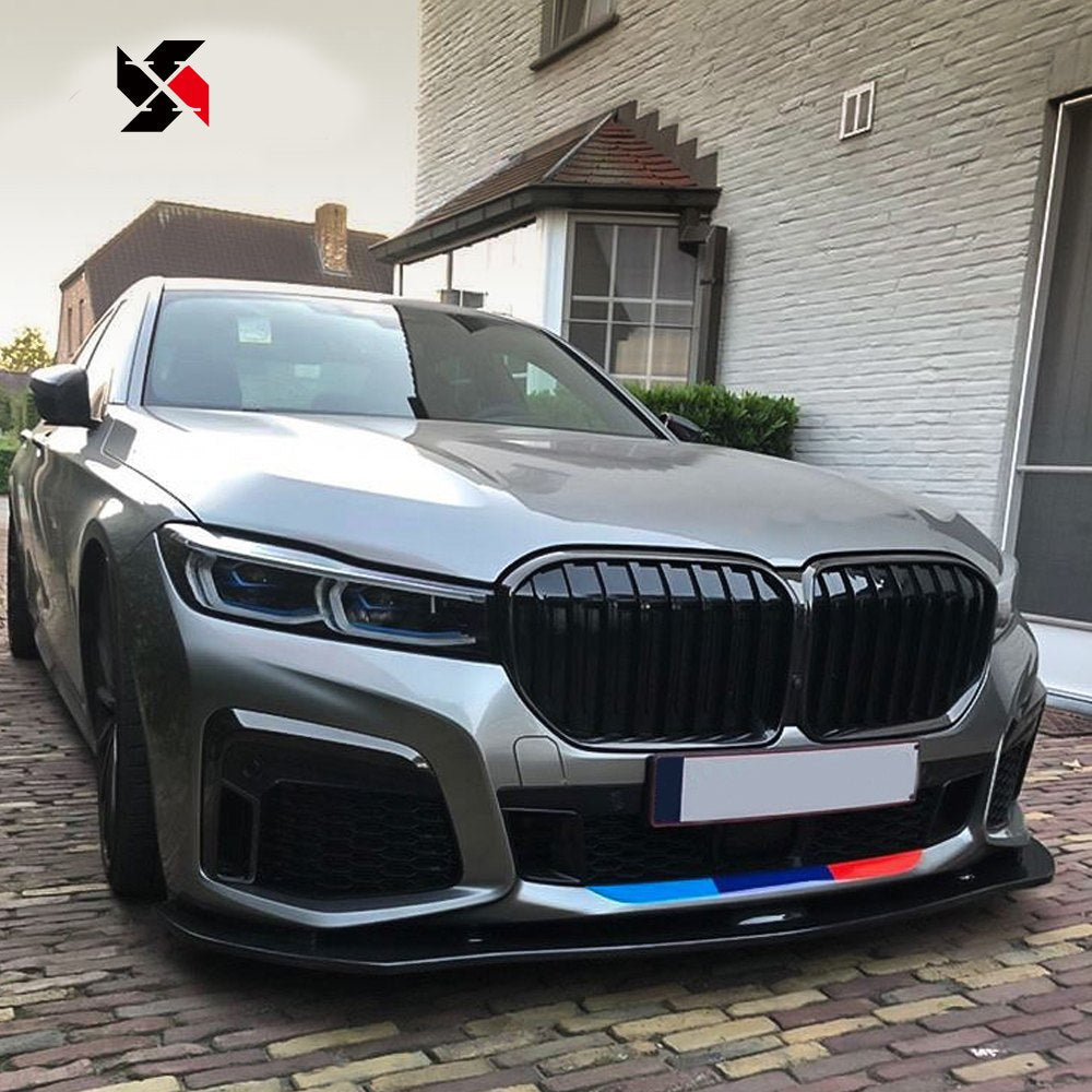 Rejilla delantera lama única negro brillante (ABS) BMW Serie 7 G11 2019+