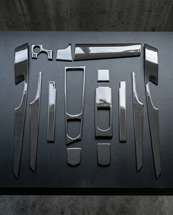 Kit Interior Fibra de Carbono Porsche Panamera 970 — Kit completo